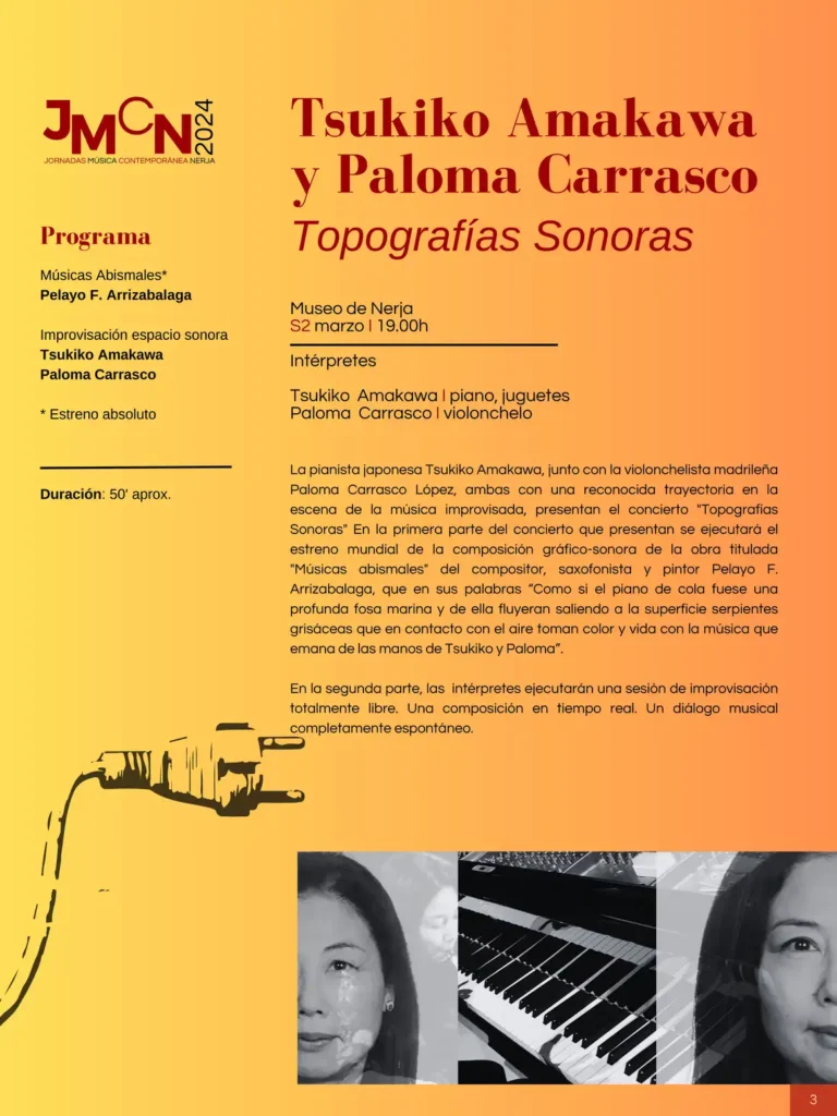 Tsukiko Amakawa y Paloma Carrasco. Topografías Sonoras.
