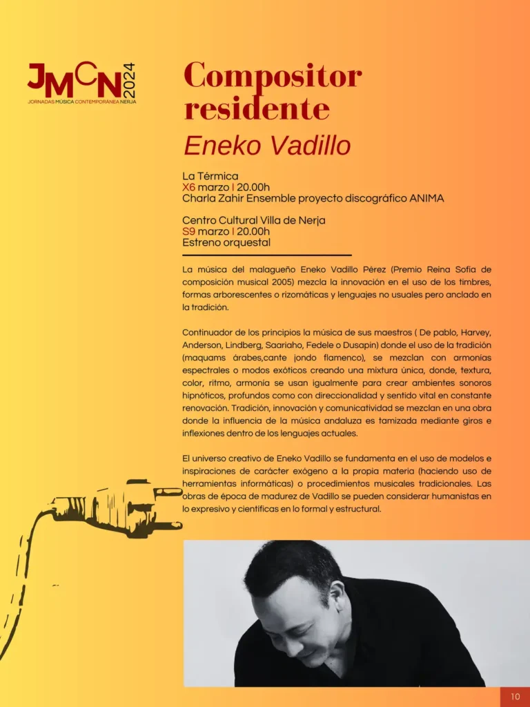 Compositor Residente. Eneko Vadillo.