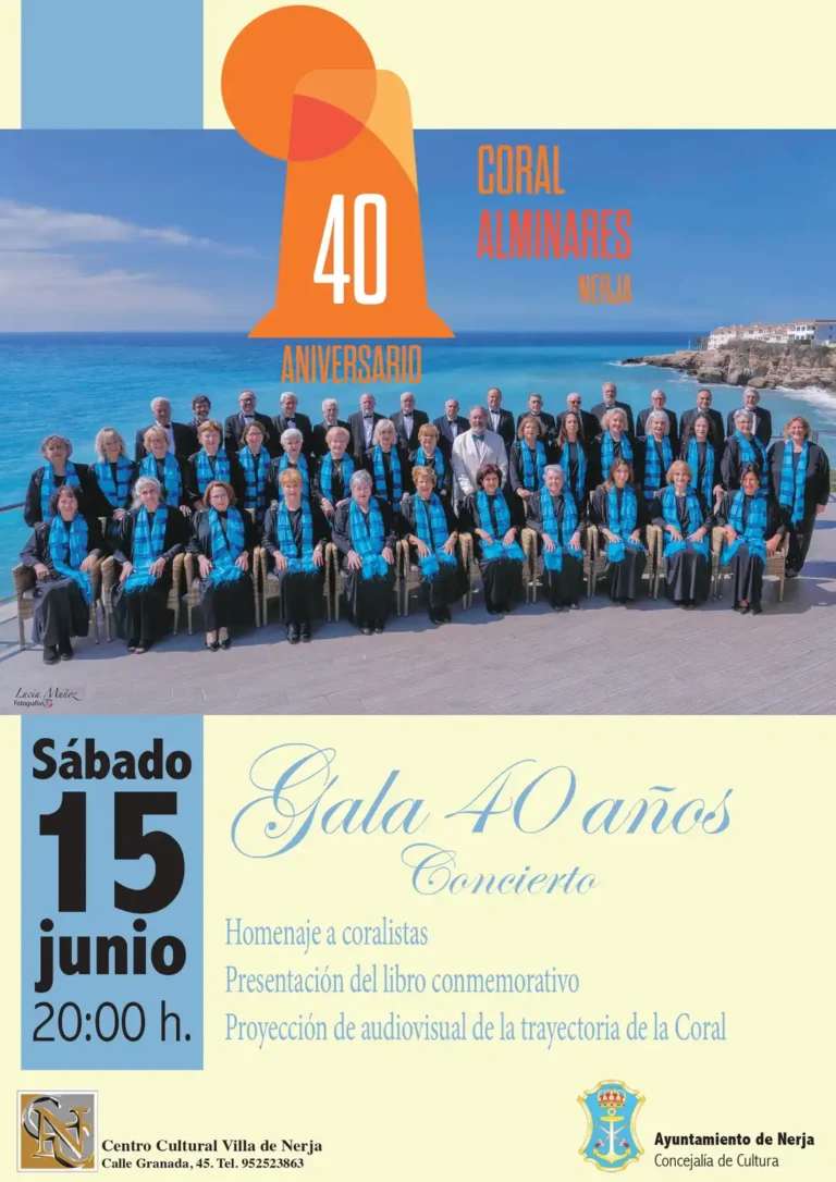 CORAL ALMINARES. Gala 40 años. 20hrs.