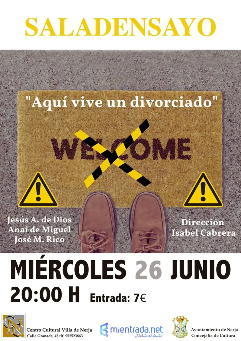 Aquí vive un divorciado. 20hrs. 10€