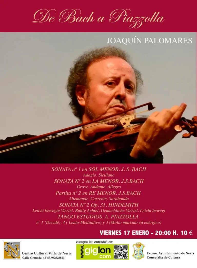 Joaquín Palomares ‘De Bach a Piazzolla’
