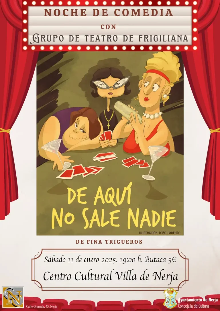Grupo de teatro de Frigiliana: ‘De aquí no sale nadie’. Comedia